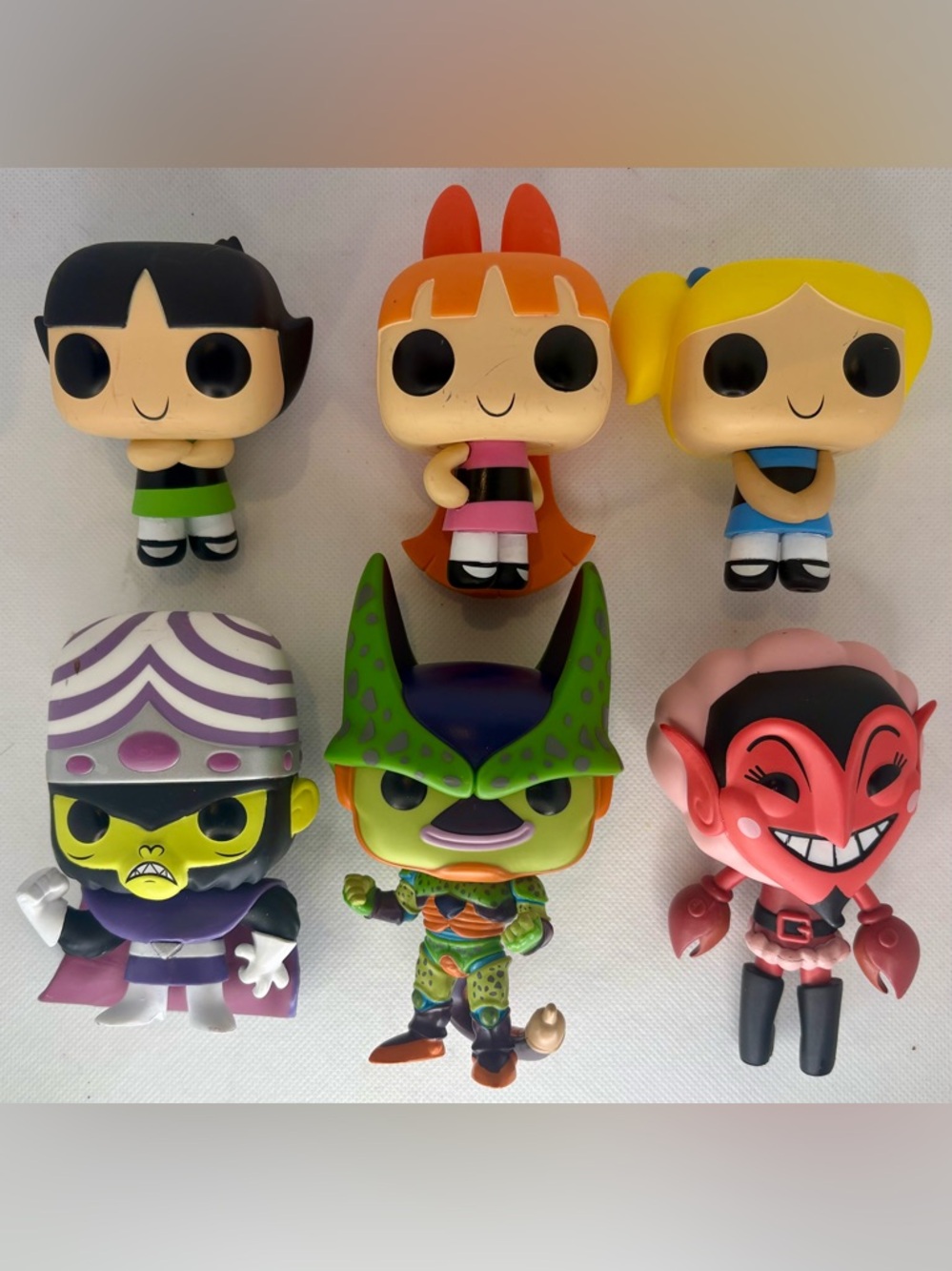 FUNKO POPS POWERPUFF GIRLS LOT OF 6 LOOSE BLOSSOM BUBBLES BUTTERCUP HIM CELL